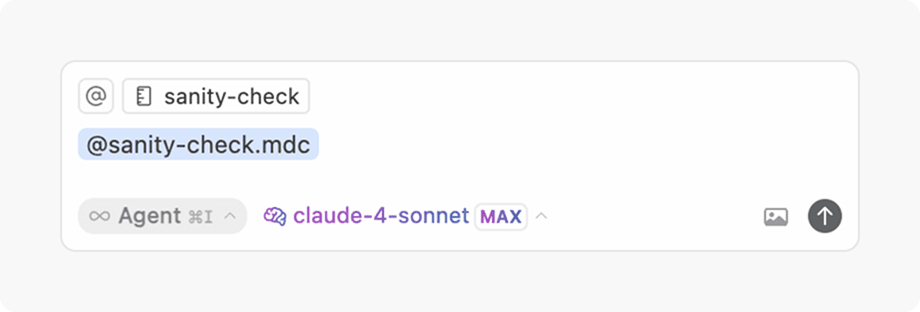 Running sanity-check
prompt